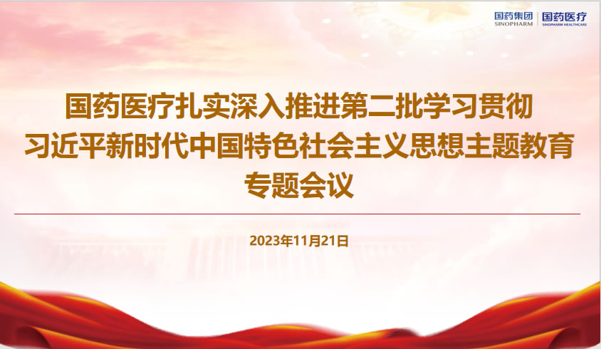 國(guó)藥醫(yī)療黨委組織召開扎實(shí)深入推進(jìn)第二批主題教育工作推進(jìn)會(huì)